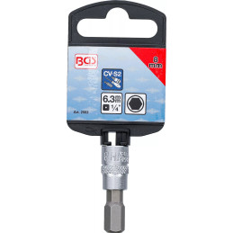 Douille à embouts | 6,3 mm (1/4") | six pans intérieurs 8 mm