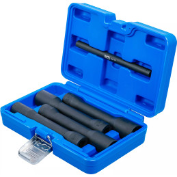 Jeu de douilles spiralées/extracteur de vis, long | 12,5 mm (1/2") | 17 - 22 mm | 5 pièces