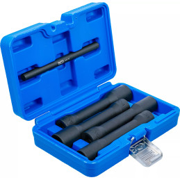 Jeu de douilles spiralées/extracteur de vis, long | 12,5 mm (1/2") | 17 - 22 mm | 5 pièces