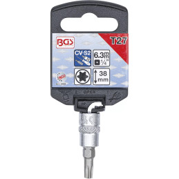 Douille à embouts | 6,3 mm (1/4") | profil T (pour Torx) T27