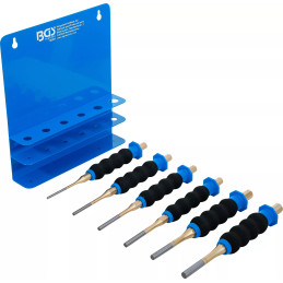 Jeu de chasse-goupilles | avec protection des mains | 180 mm | 3 - 8 mm | 6 pcs.