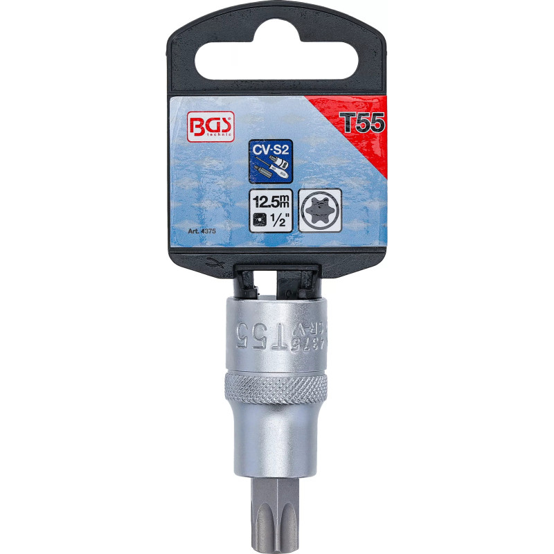 Douille à embouts | 12,5 mm (1/2") | profil T (pour Torx) T55