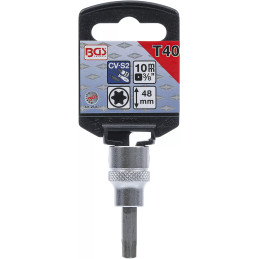 Douille à embouts | 10 mm (3/8") | profil T (pour Torx) T40