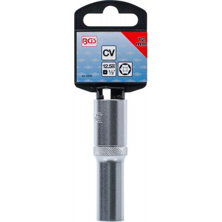 Douille pour clé, six pans, longue | 12,5 mm (1/2") | 12 mm