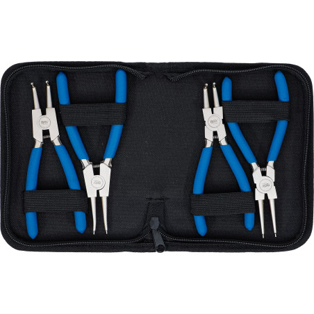 Jeu de pinces à circlips | 150 mm | 4 pièces