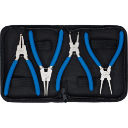 Jeu de pinces à circlips | 150 mm | 4 pièces