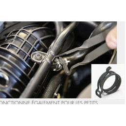 PINCE POUR FICHES ÉLECTRIQUES DE VÉHICULES AVEC LANGUETTE DE VERROUILLAGE