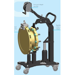 MOYEU DE ROUE, DISQUE DE FREIN ET SUPPORT DE FREIN À TAMBOUR BT 2