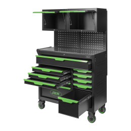 SERVANTE À OUTILS 11 TIROIRS - VERTE - VIDE -