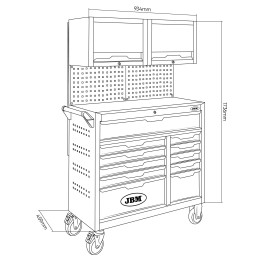 SERVANTE À OUTILS 11 TIROIR