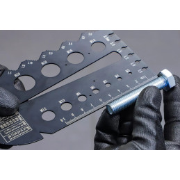 Gabarit de vis et filetages | métriques | M3 - M20, 0,5 - 13,00 mm