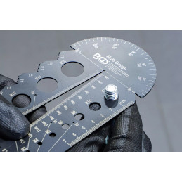 Gabarit de vis et filetages | métriques | M3 - M20, 0,5 - 13,00 mm