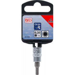 Douille à embouts | 6,3 mm (1/4") | six pans intérieurs 4 mm