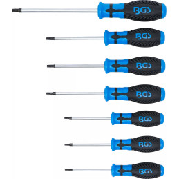 Jeu de tournevis | Profil T (pour Torx) avec perçage | T10 - T40 | 7 pièces