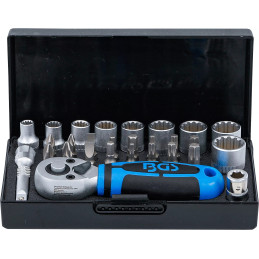 Coffret de douilles | 6,3 mm (1/4") | 28 pièces