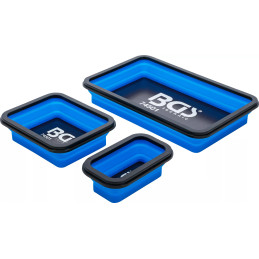 Jeu de coupelles magnétiques | silicone | pliable | 3 pièces