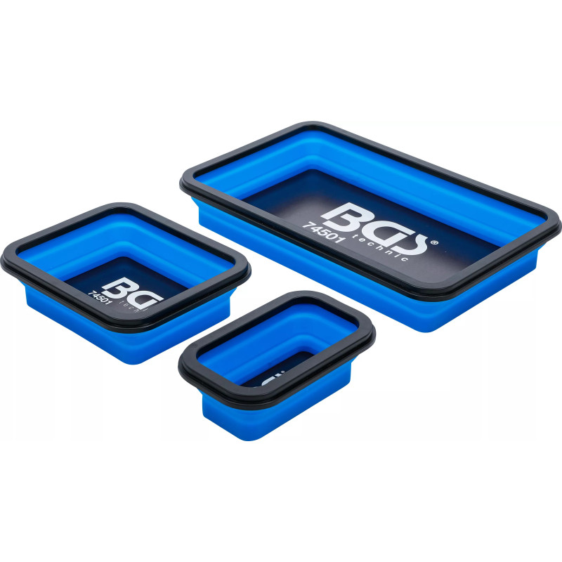 Jeu de coupelles magnétiques | silicone | pliable | 3 pièces