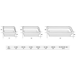 Jeu de coupelles magnétiques | silicone | pliable | 3 pièces