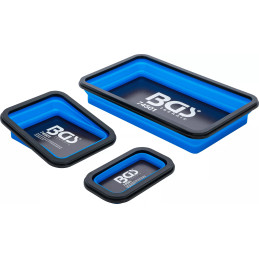 Jeu de coupelles magnétiques | silicone | pliable | 3 pièces