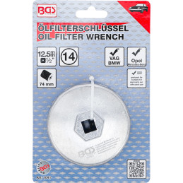 Clé à filtres cloches | 14 pans | Ø 64 mm | pour Daihatsu, Fiat, Nissan, Toyota