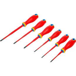 Jeu de tournevis VDE | pointe extra fine | 6 pcs.