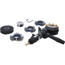 Coffret de ponceuse/polisseuse pneumatique et jeu d’accessoires