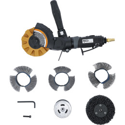 Coffret de ponceuse/polisseuse pneumatique et jeu d’accessoires