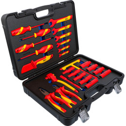 Jeu de douilles VDE | Empreinte 10 mm (3/8") | 25 pièces