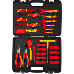 Jeu de douilles VDE | Empreinte 10 mm (3/8") | 25 pièces