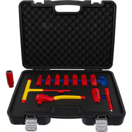 Jeu de douilles VDE | Empreinte 10 mm (3/8") | 7 – 22 mm | 12 pièces
