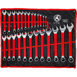 Jeu de clés mixtes | avec poignée antidérapante | 6 - 32 mm | 25 pcs.