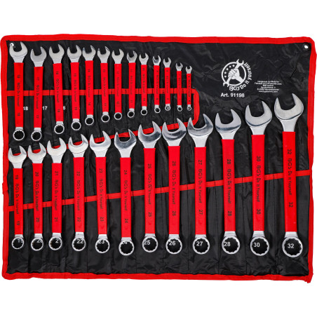 Jeu de clés mixtes | avec poignée antidérapante | 6 - 32 mm | 25 pcs.