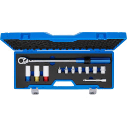 Jeu de clés dynamométrique | 12,5 mm (1/2") | 40 - 220 Nm | 12 pièces