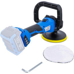 Jeu de ponceuse-polisseuse sur batterie | sans balais | 18 V | avec batterie et chargeur rapide
