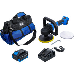 Jeu de ponceuse-polisseuse sur batterie | sans balais | 18 V | avec batterie et chargeur rapide