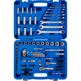 Jeu de douilles à six pans | 6,3 mm (1/4") / 10 mm (3/8") | 92 pièces