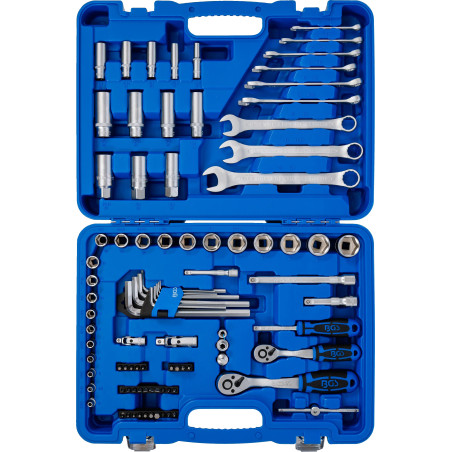 Jeu de douilles à six pans | 6,3 mm (1/4") / 10 mm (3/8") | 92 pièces