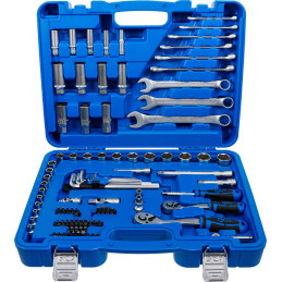 Jeu de douilles à six pans | 6,3 mm (1/4") / 10 mm (3/8") | 92 pièces