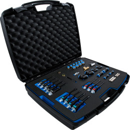 Kit d'adaptateurs et de conduites | pour testeur numérique combiné de pression et compression