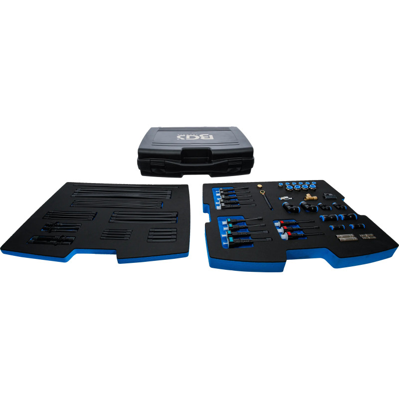 Kit d'adaptateurs et de conduites | pour testeur numérique combiné de pression et compression