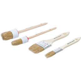 Jeu de pinceaux plats / annulaires | 4 pcs.