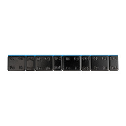 BOÎTE DE 100 CONTREPOIDS ADHÉSIFS EN FER - 60 G (4X10 G + 4X5 G) - NOIR