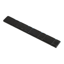 BOÎTE DE 100 CONTREPOIDS ADHÉSIFS EN FER - 60 G (4X10 G + 4X5 G) - NOIR