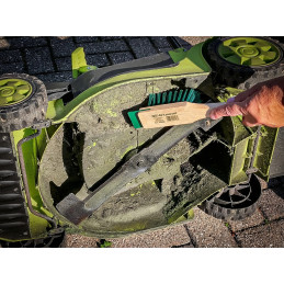 Brosse pour tondeuse à gazon | avec grattoir
