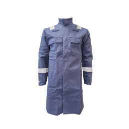 Blouse Arc Flash avec bandes rétroréfléchissantes, APC 1, ATPV 11 cal/cm², ELIM 9.1 cal/cm²