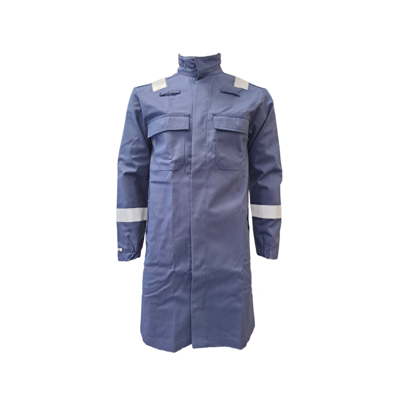 Blouse Arc Flash avec bandes rétroréfléchissantes, APC 1, ATPV 11 cal/cm², ELIM 9.1 cal/cm²