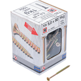 Vis multifonctions | profil en T (pour Torx) T25 1KG