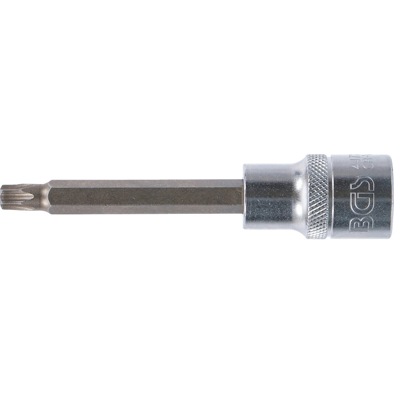 Douille à embouts | longueur 100 mm | 12,5 mm (1/2") | profil T (pour Torx) T40