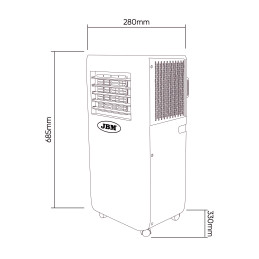 CLIMATISEUR PORTATIF 2600W