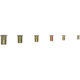 Assortiment d’écrous rivets | acier galvanisé | 150 pièces